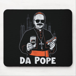 Chicago Pope Leo Xiv "da Pope" T-shirt.png Mouse Pad