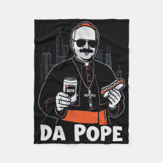 Chicago Pope Leo Xiv da Pope' Fleece Blanket