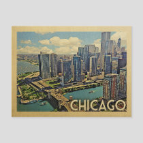 Chicago Postcard Illinois Vintage Travel
