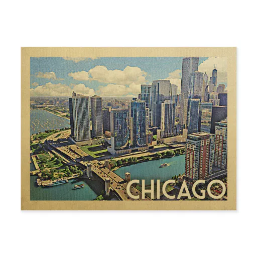 Chicago Postcard Illinois Vintage Travel Chicago Postcard Illinois Vintage Travel