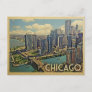 Chicago Postcard Illinois Vintage Travel