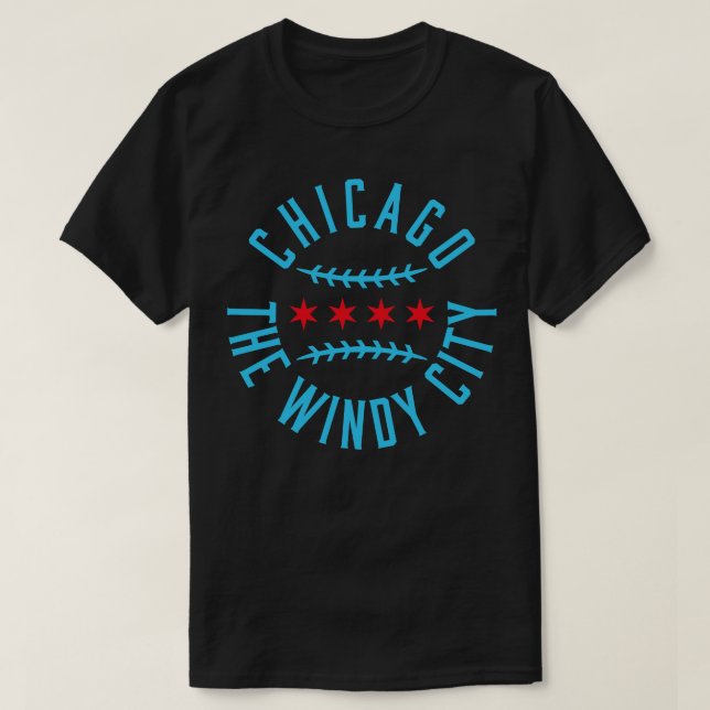 Chicago Pride Baseball Fan Tee Wave Your Flag for  (Design Front)