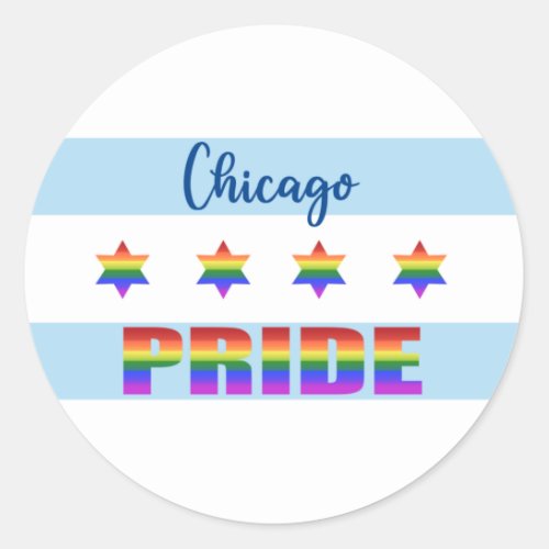 Chicago Pride Classic Round Sticker