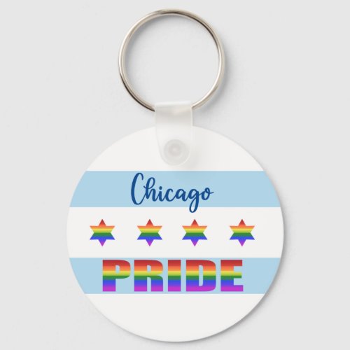 Chicago Pride Keychain