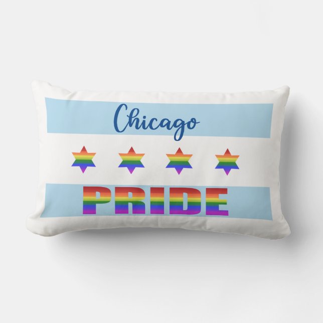 Chicago Pride Lumbar Pillow (Front)
