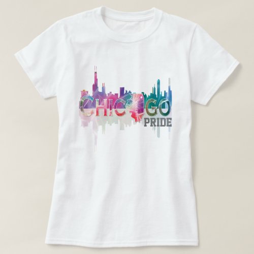 Chicago Pride Rainbow T_Shirt