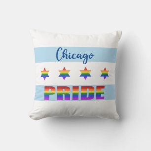 Chicago Pride Throw Pillow