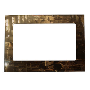 Chicago Railway Locomotive Shop Magnetic Photo Frame