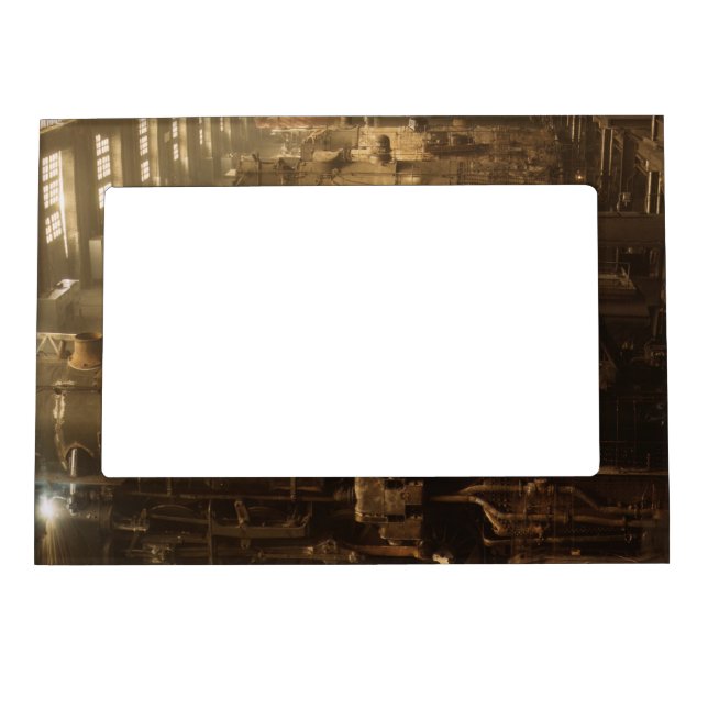 Chicago Railway Locomotive Shop Magnetic Photo Frame (Front)