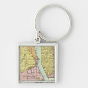 Chicago Railway Terminal Map Keychain