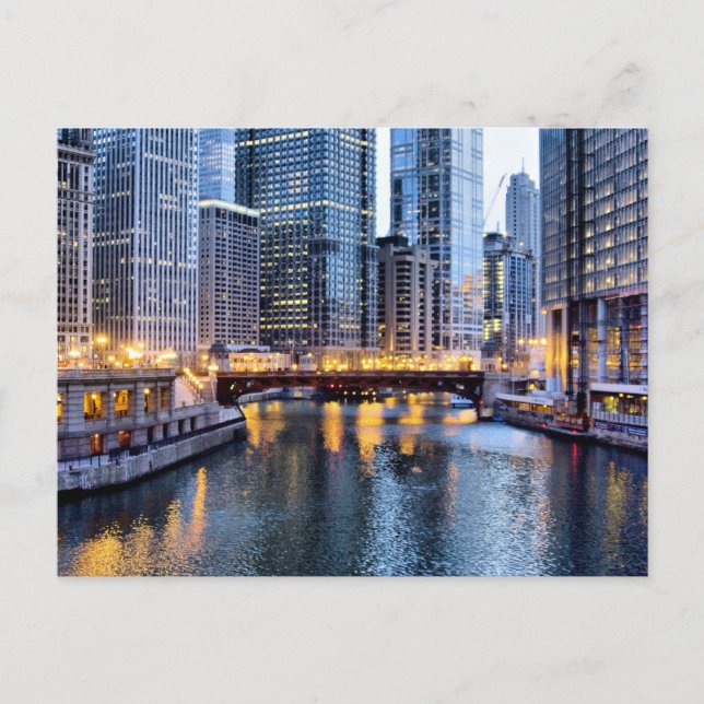 Chicago reflects postcard (Front)