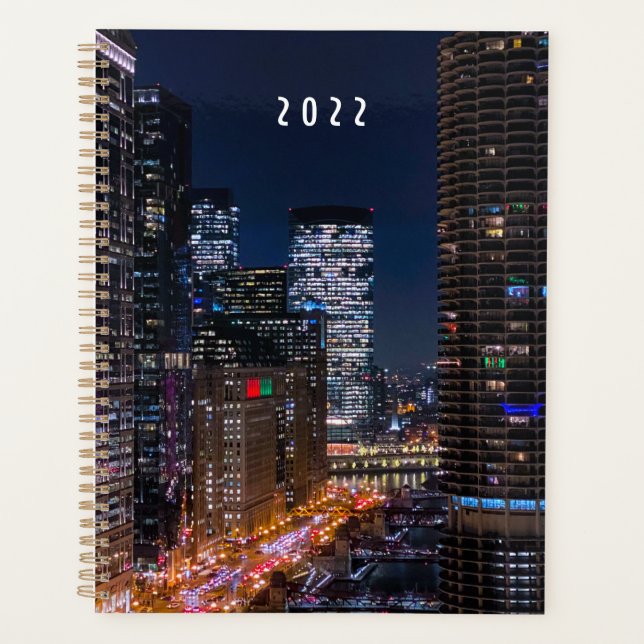 Chicago River at Night Planner (Front)