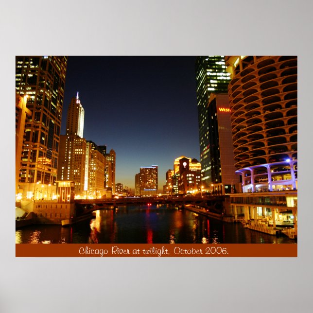 Chicago River at Poster (Front)