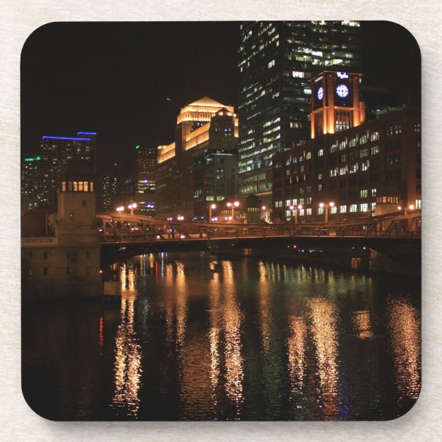 Chicago River Drink Coaster (Front)