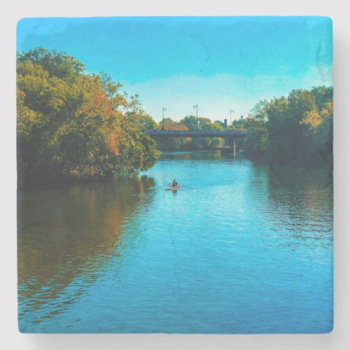 Chicago River in Fall Stone Coaster