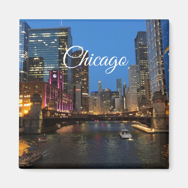 Chicago River Magnet (Front)