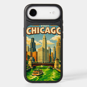 Chicago River Saint Patricks day postcard iPhone 17 Air Case