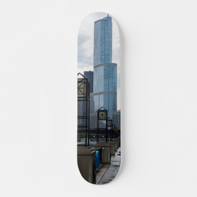 Chicago River Walk Skateboard (Front)