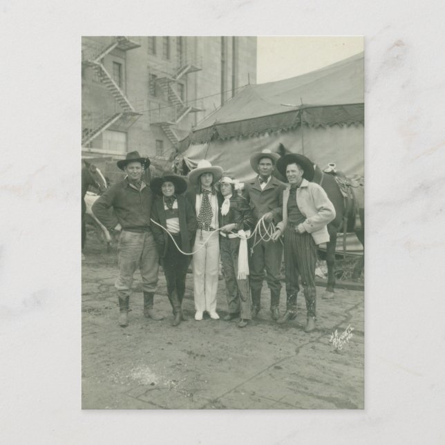 Chicago Rodeo, 1929. Postcard (Front)