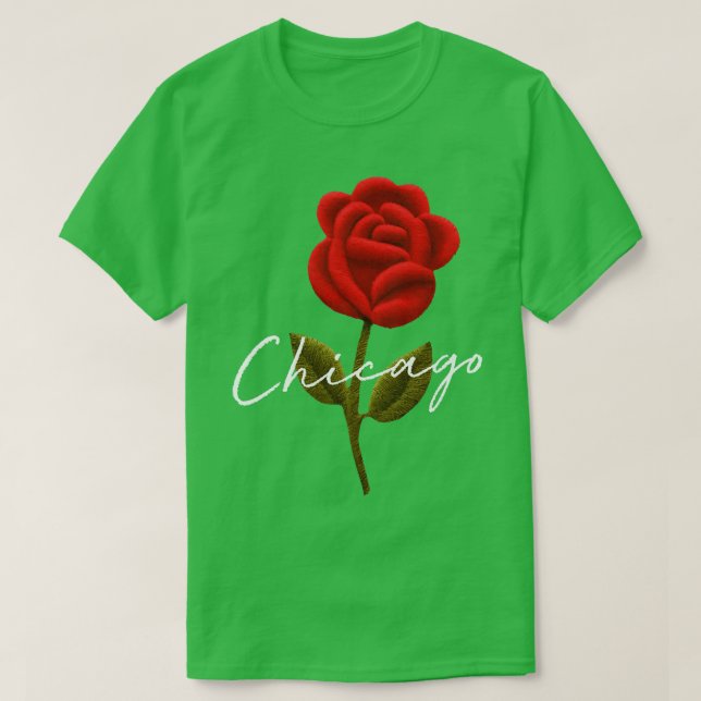 Chicago Rose T-Shirt (Design Front)