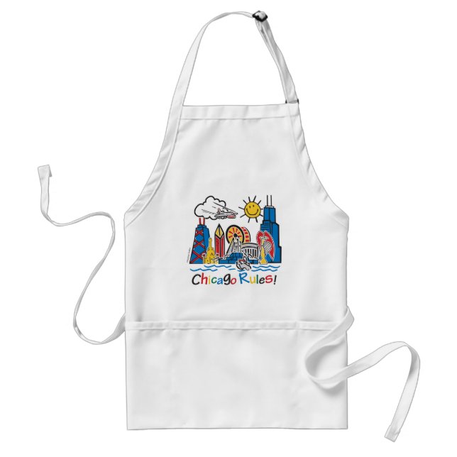 Chicago Rules Adult Apron (Front)