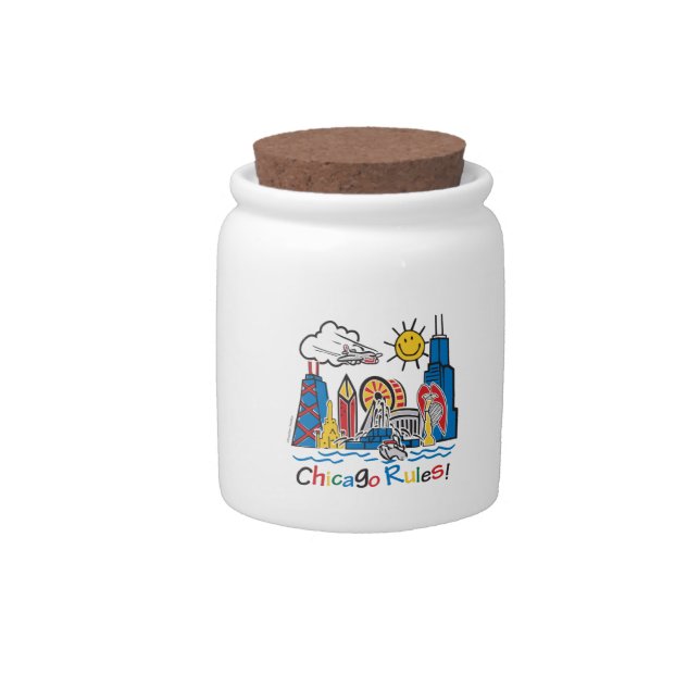 Chicago Rules Candy Jar (Front)