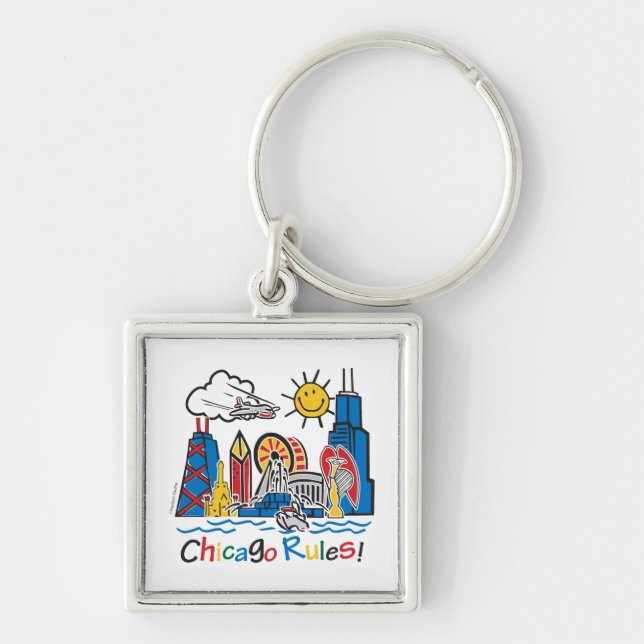 Chicago Rules Keychain (Front)