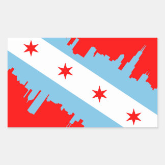 CHICAGO - SCUBA RECTANGULAR STICKER