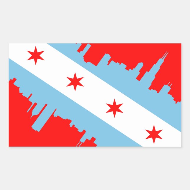 CHICAGO - SCUBA RECTANGULAR STICKER (Front)