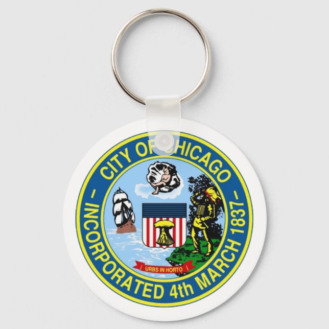 Chicago Seal Keychain (Front)