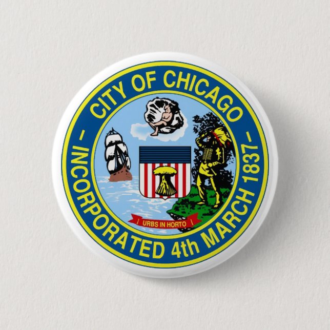 Chicago Seal Pinback Button (Front)