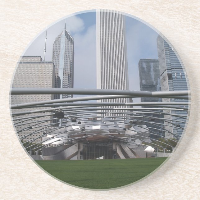 Chicago Series---Pritzker Pavilion--Coaster Drink Coaster (Front)