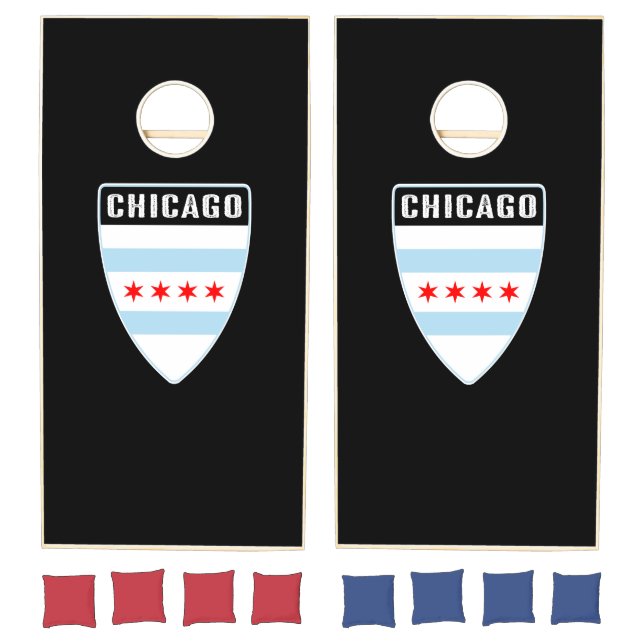Chicago Shield Cornhole Set (Set)