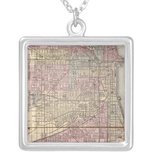 Chicago Silver Plated Necklace (Front)