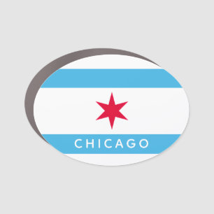 Chicago Six Pointed Star Car Magnet