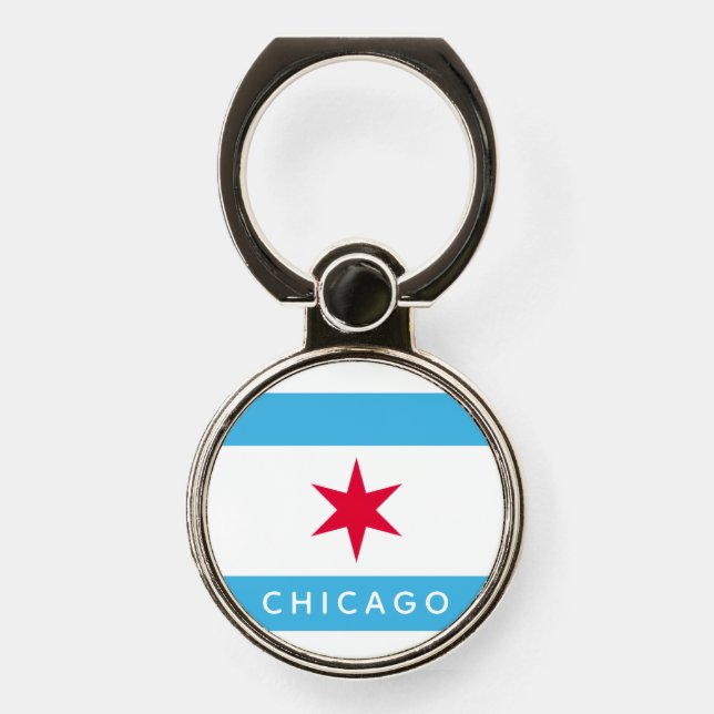 Chicago Six Pointed Star Phone Ring Stand (Front)