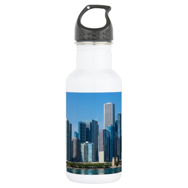 Chicago Skycrapers Water Bottle (Front)
