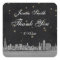 Chicago Skyline #2 Black Gold Star Thank You