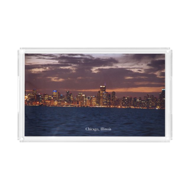 Chicago Skyline acrylic tray (Front)