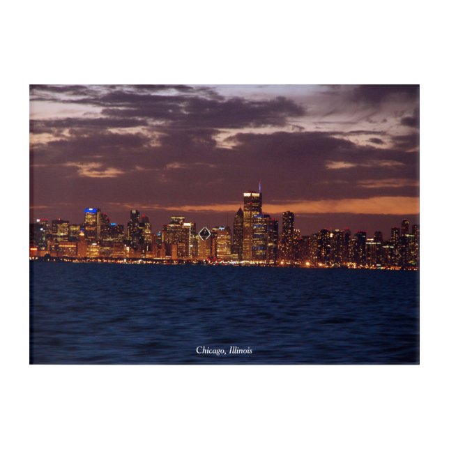 Chicago Skyline acrylic wall art (Front)