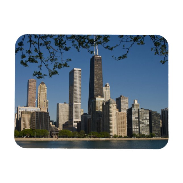 Chicago skyline and Lake Michigan, Lake Shore Magnet (Horizontal)