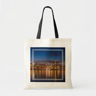 Chicago Skyline At Night Tote Bag