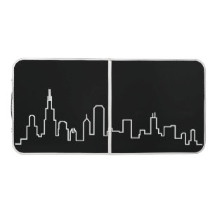 Chicago Skyline Beer Pong Table