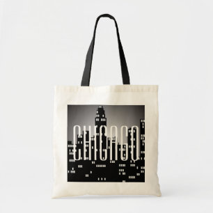 Chicago Skyline Budget Tote Bag