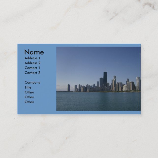 Chicago Skyline business card (Front)