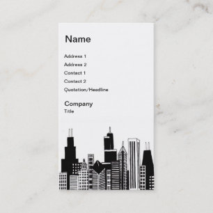 Chicago Skyline Business Cards