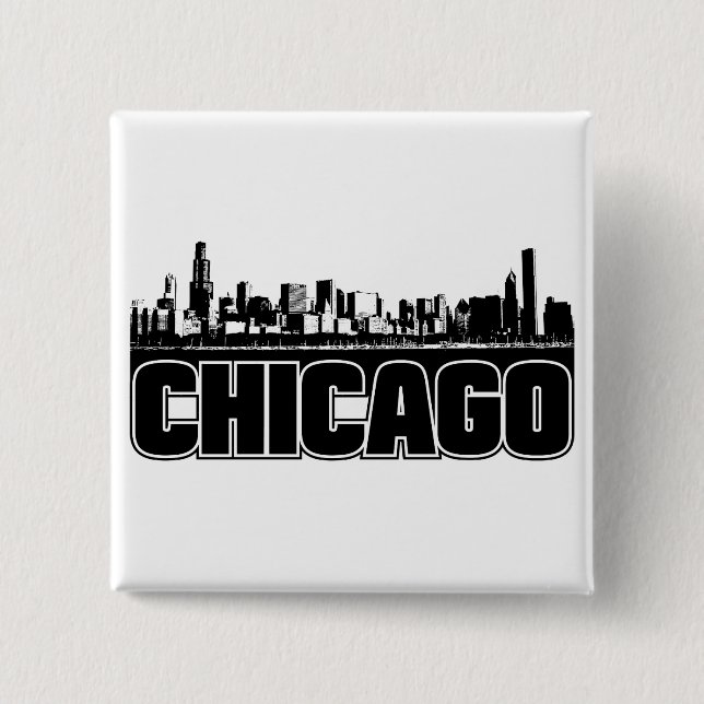Chicago Skyline Button (Front)