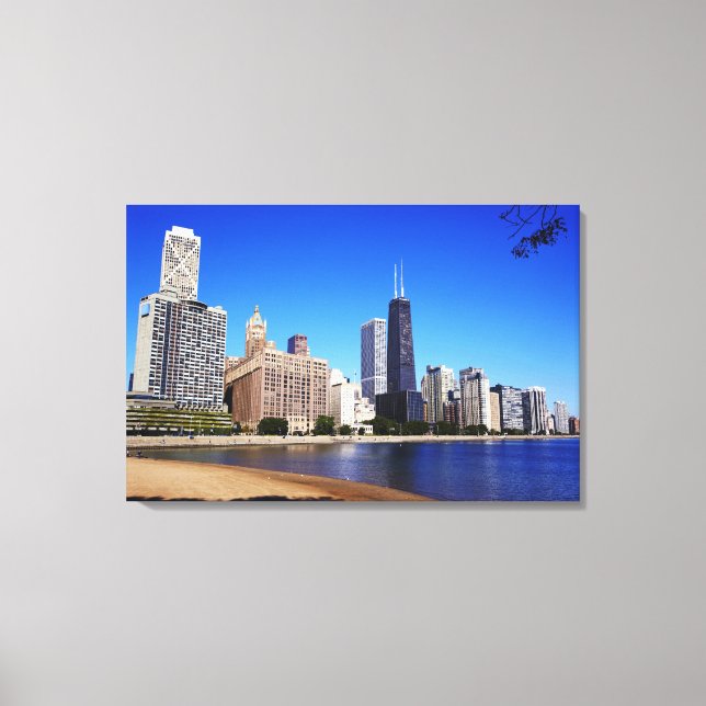 Chicago Skyline. Canvas Print (Front)
