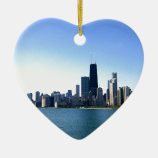Chicago Skyline Ceramic Ornament