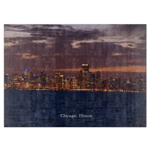 Chicago Skyline cutting board